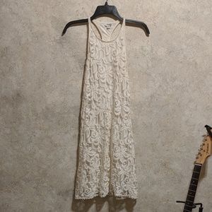 White lacey tank dress